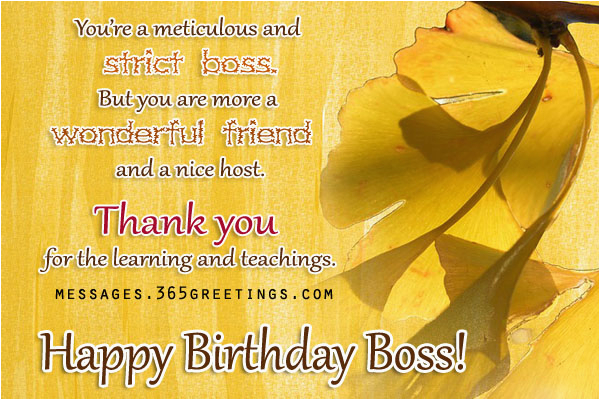 birthday wishes for boss