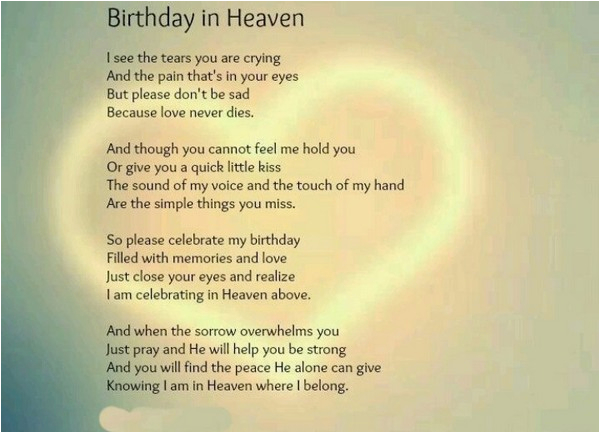 happy birthday in heaven