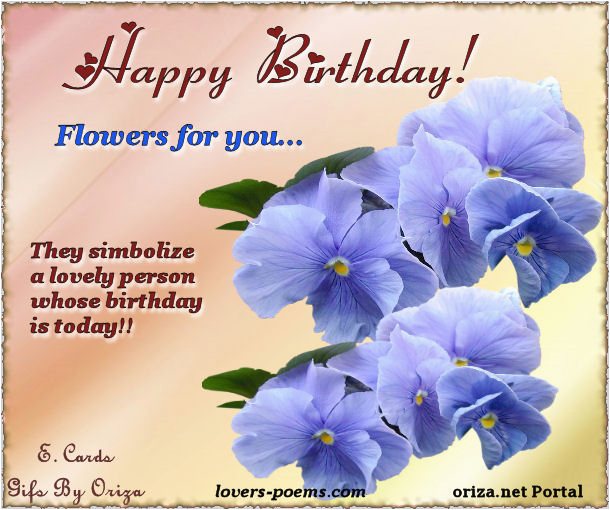 happy birthday flowers for you