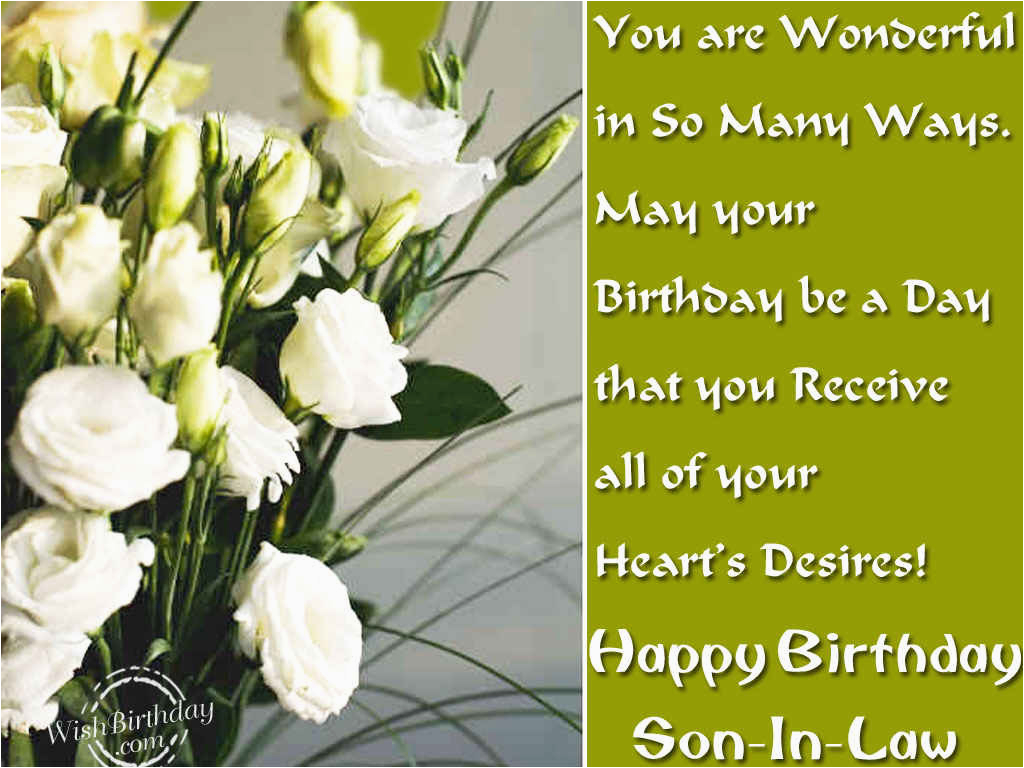 happy birthday son in law quotes
