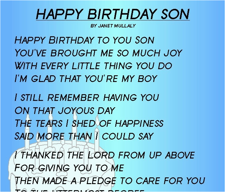 happy birthday quotes to my son