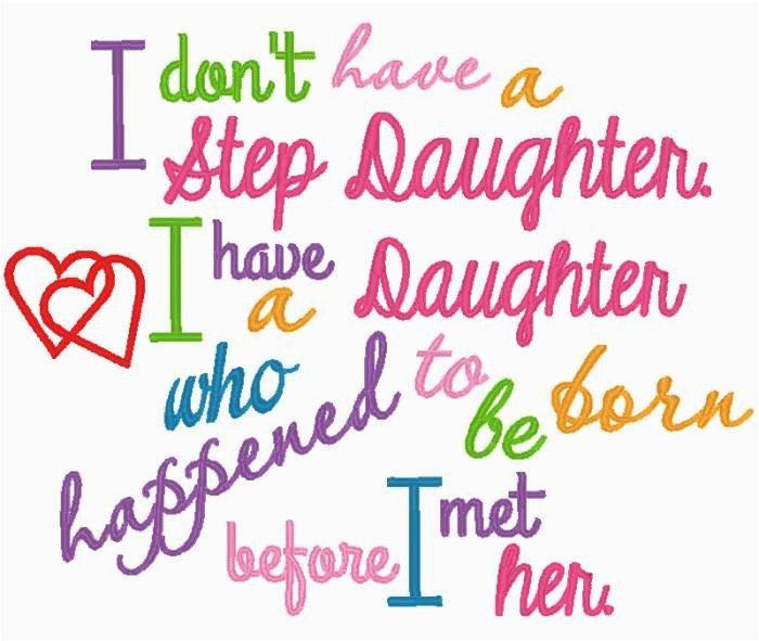 step daughter saying