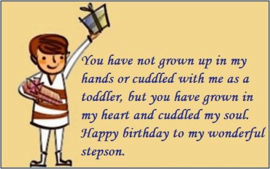 90 step son birthday wishes