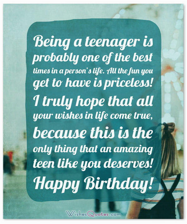 amazing birthday wishes teenagers