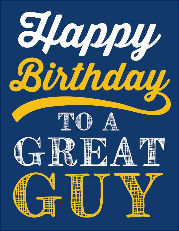happy birthday to a great guy greeting card