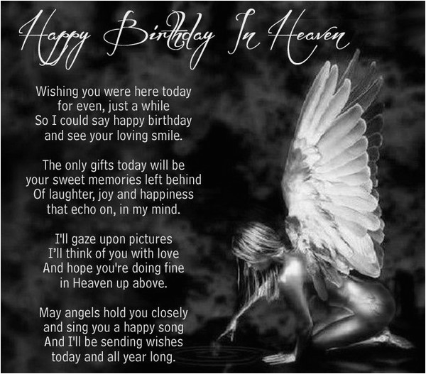 birthday wishes in heaven