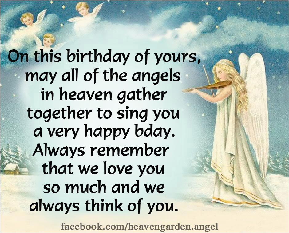 happy birthday in heaven messages