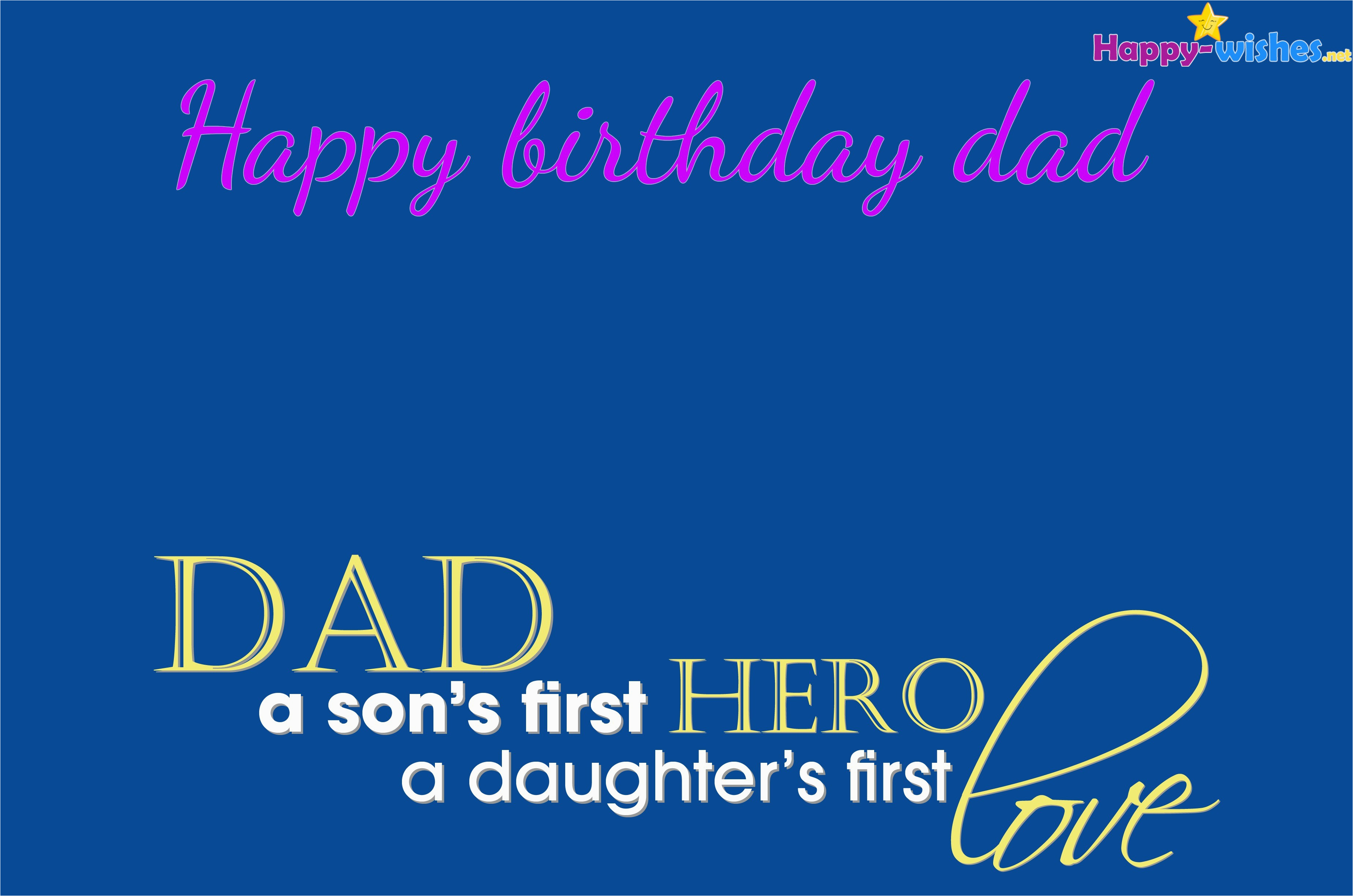 happy birthday wishes for dad