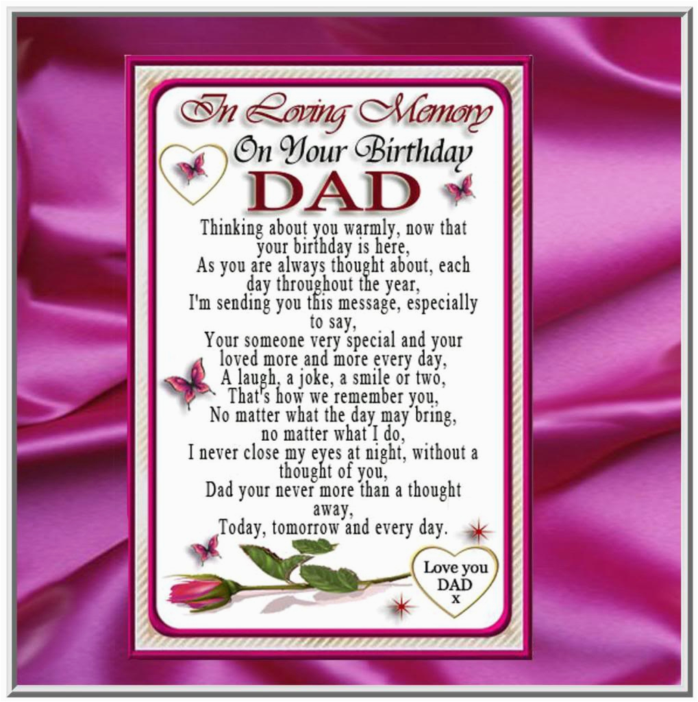 deceased father birthday quotes