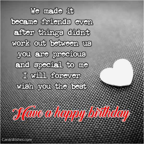 birthday wishes for ex girlfriend