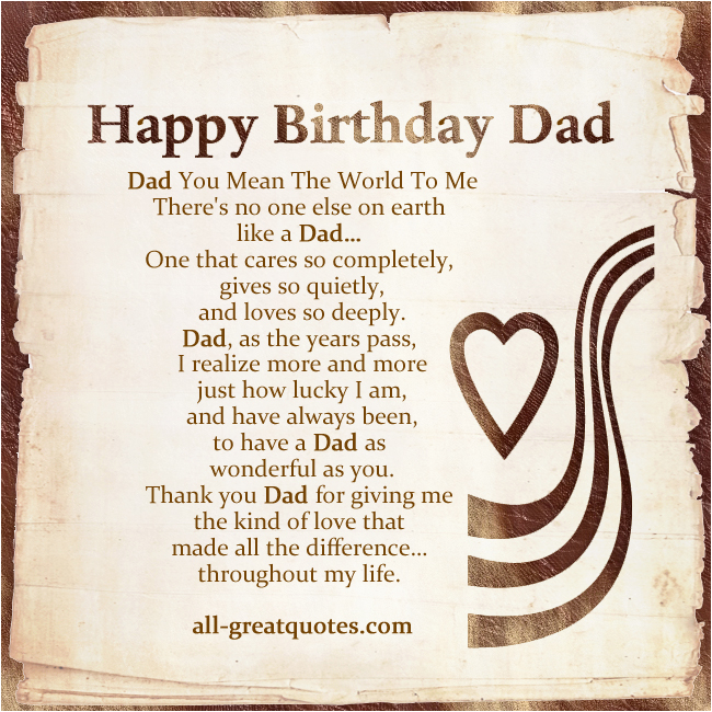 happy birthday quotes for my dad in heaven