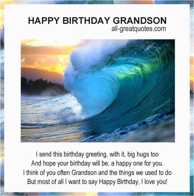 happy birthday grandson quotes