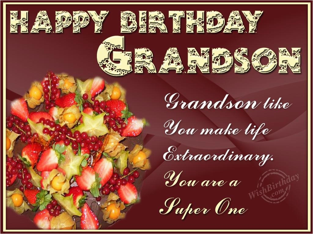 happy birthday grandson quotes