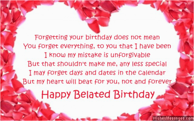 belated birthday poems for husband late birthday wishes for him