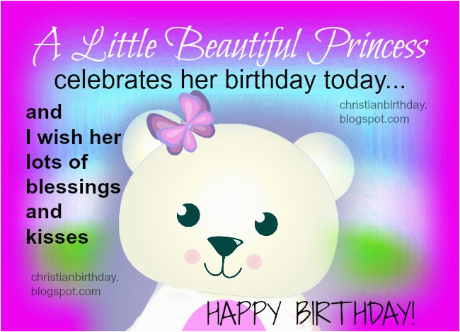birthday card girl little princess free