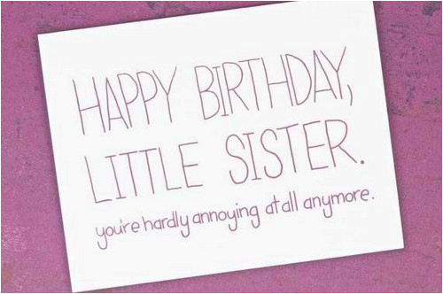 happy birthday little sister quotes