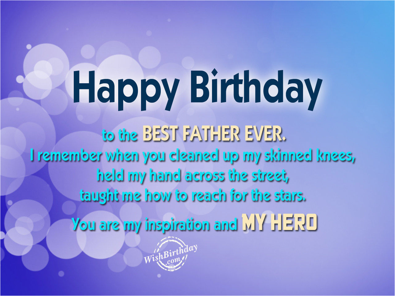 happy birthday to the best father ever