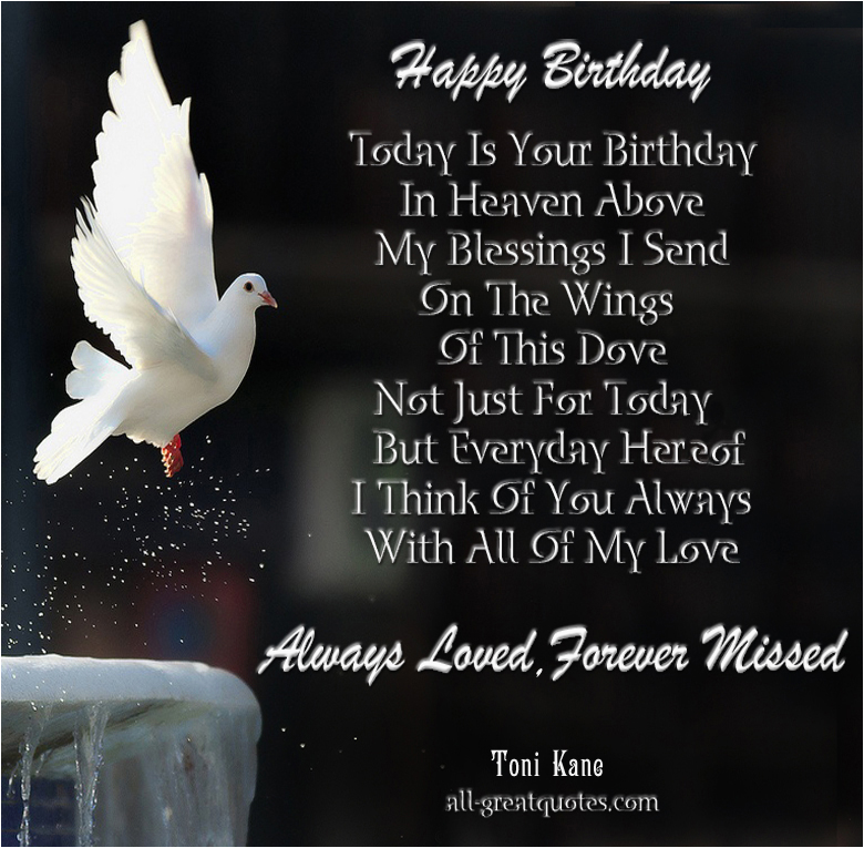 happy birthday quotes for people in heaven