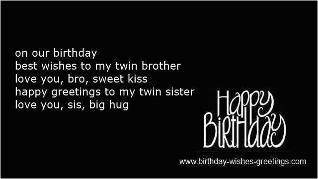 happy birthday quotes for twins brother and sister