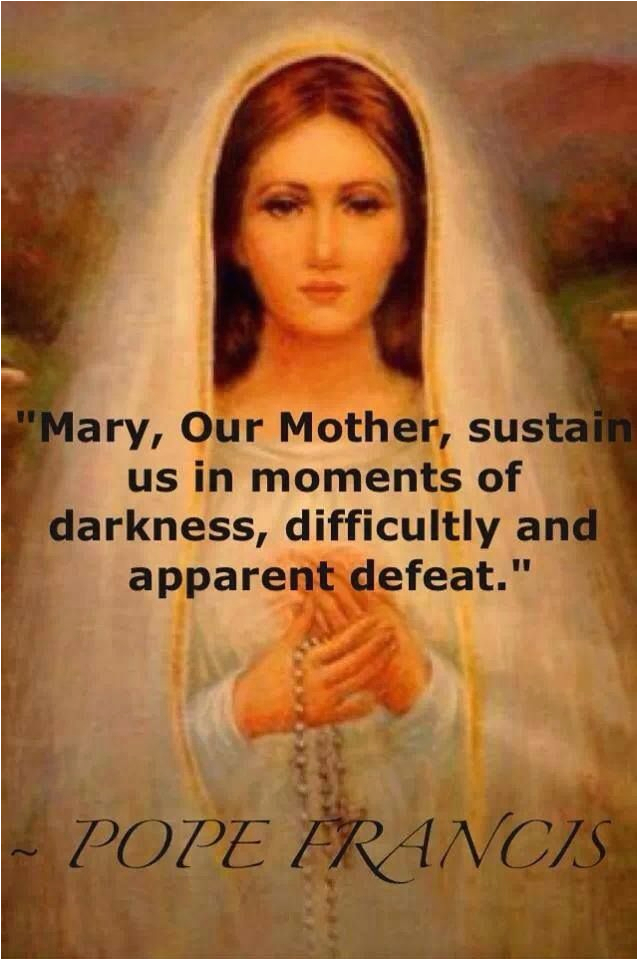 quotes pope francis on mary