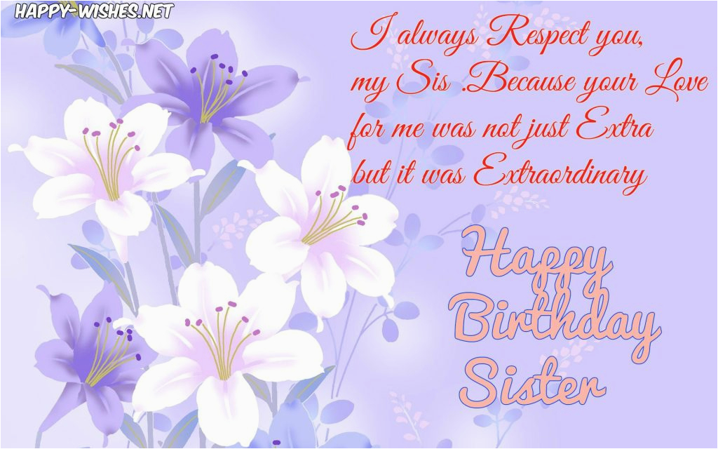 happy birthday wishes for sister