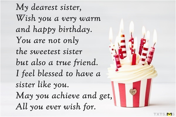 birthday wishes for sister