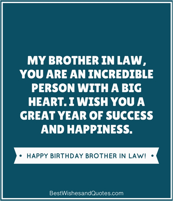 happy birthday brother law
