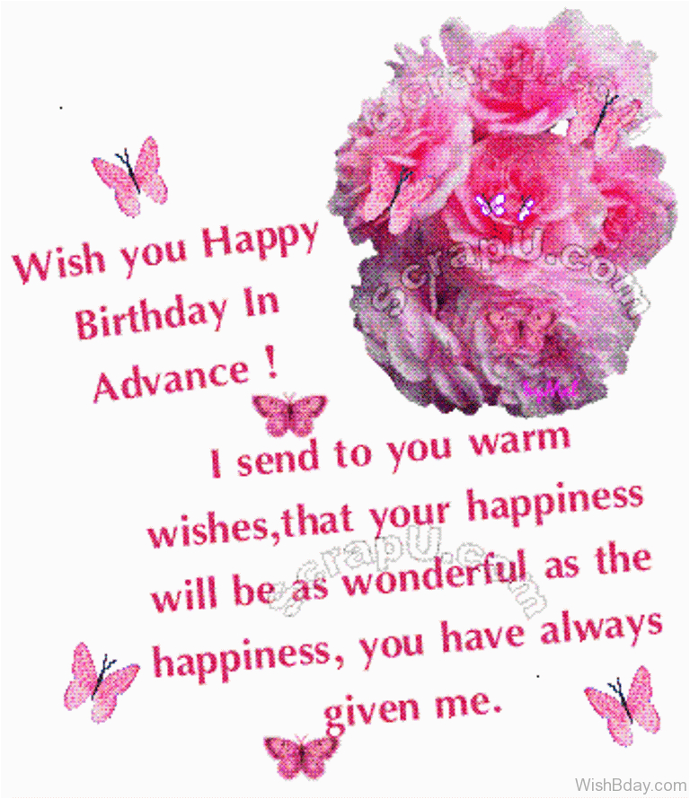 23 advance birthday wishes