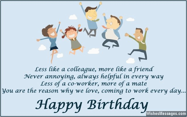 birthday wishes for colleagues