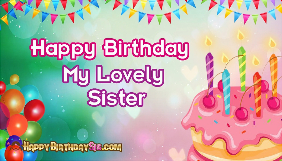happy birthday message to my lovely sister
