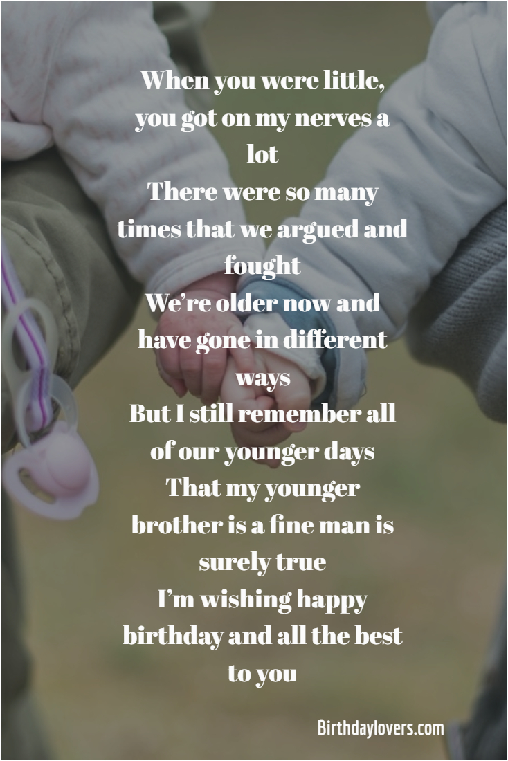 Happy Birthday Younger Brother Quotes | BirthdayBuzz