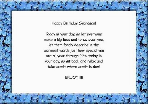 happy birthday grandson