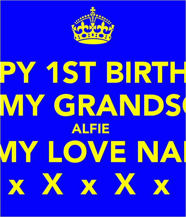 first birthday grandson quotes