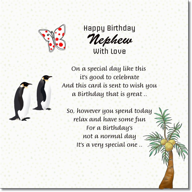 nephew happy birthday messages from