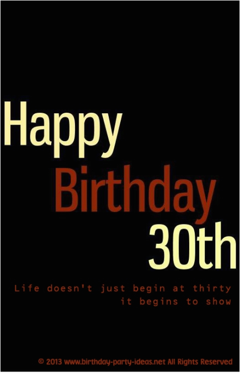 happy 30th birthday quotes