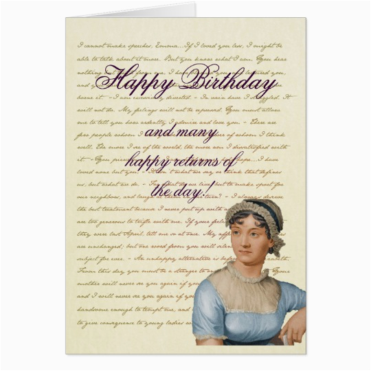 jane austen quote write your own birthday card 137960819851310976