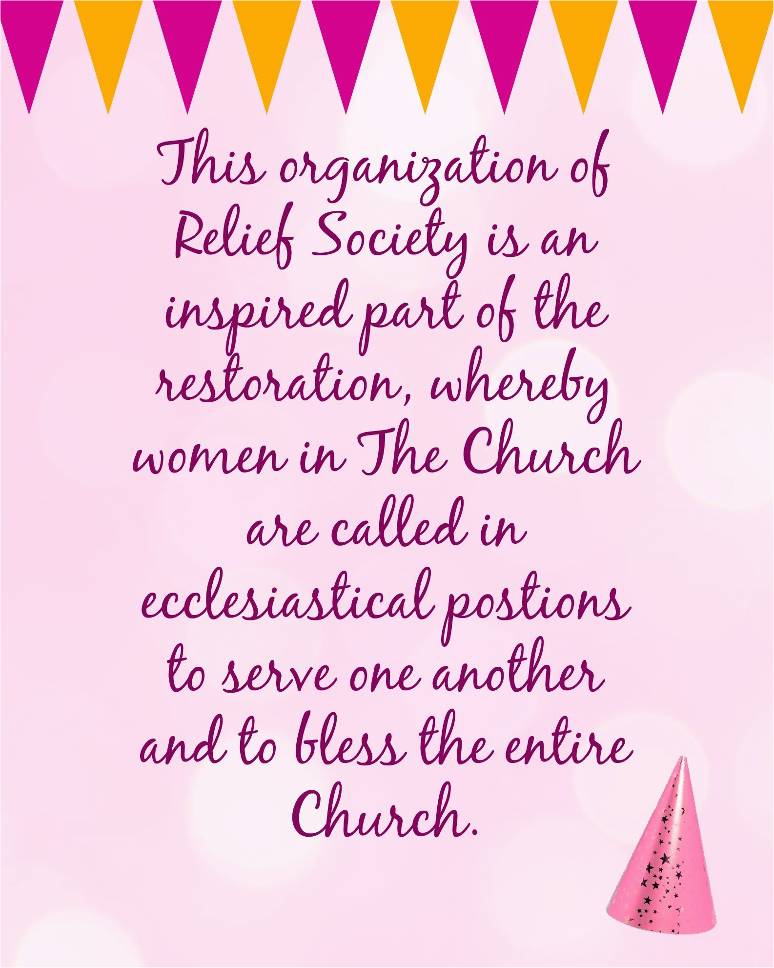 Lds Happy Birthday Quotes Lds Relief society Birthday Quote Church Of ...