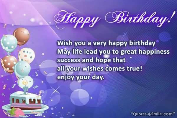 Wish Ua Very Happy Birthday Quotes 45 Fabulous Happy Birthday Wishes ...