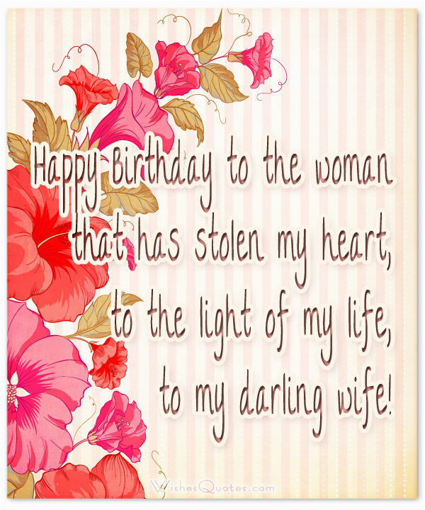 romantic birthday wishes for your wife