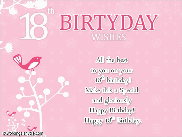 18th birthday wishes
