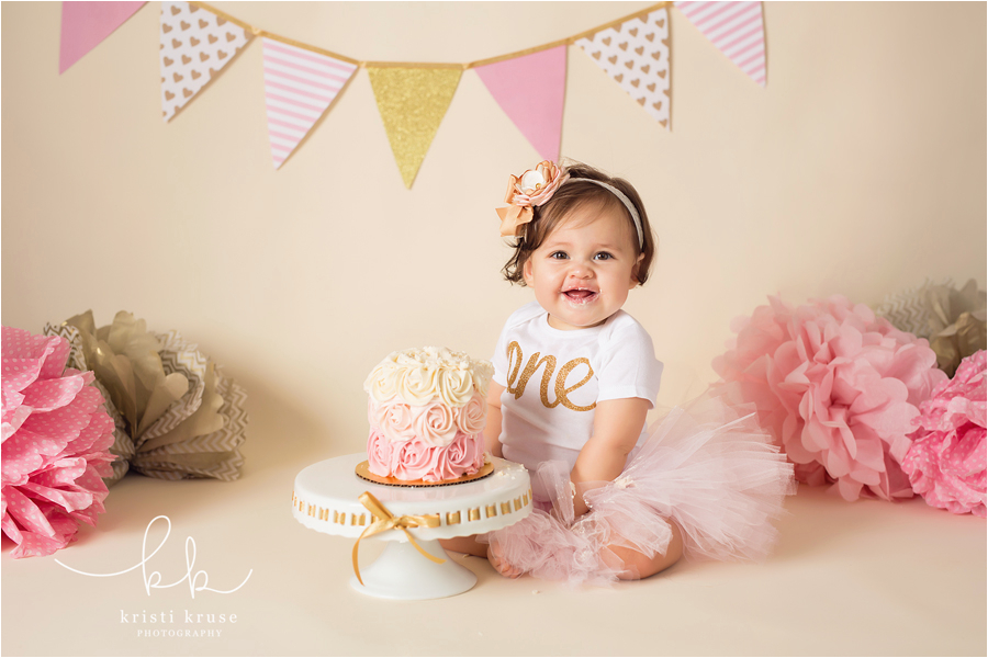 1st Birthday Girl Photoshoot Kristi Kruse Photography Raleigh Newborn Photographer
