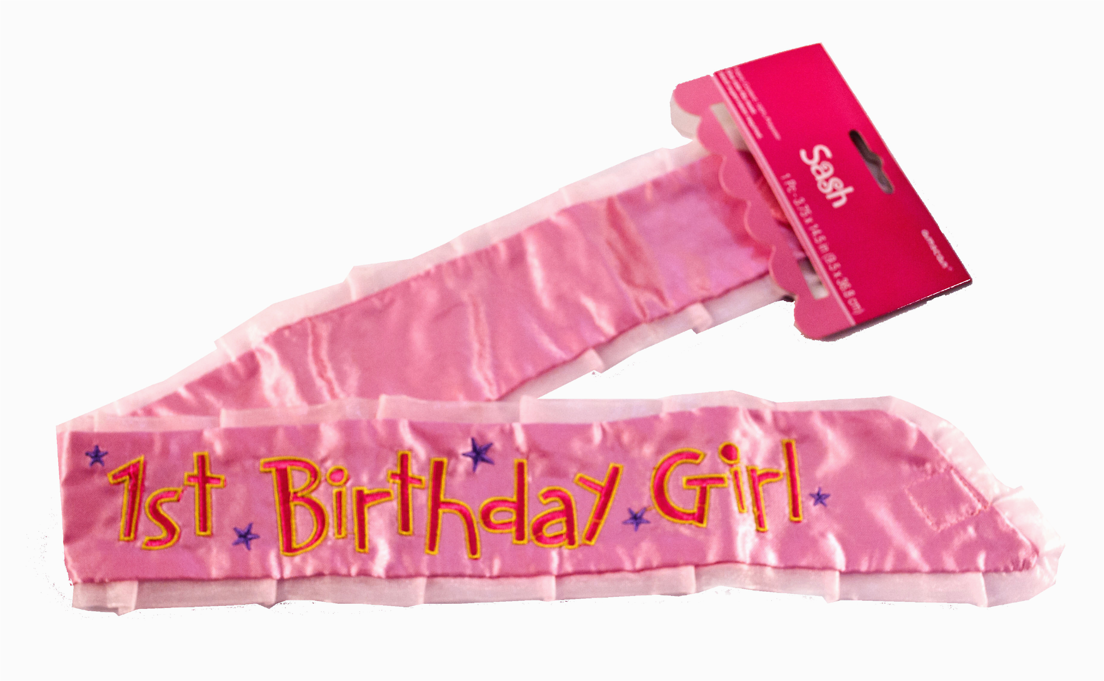 1st birthday girl sash