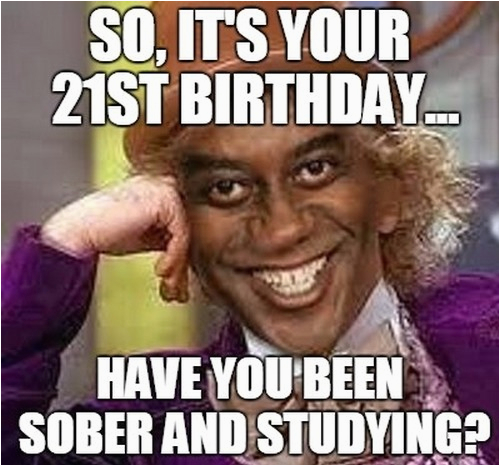 21st birthday memes