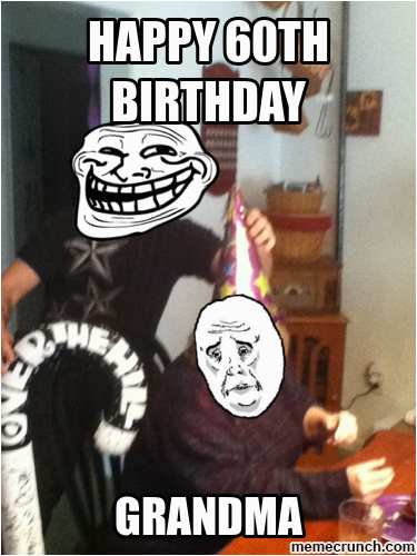 60th birthday troll