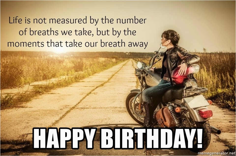 Biker Birthday Memes | BirthdayBuzz