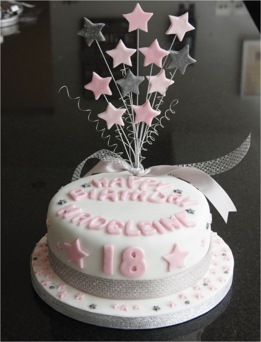 18th birthday star cake and cupcakes