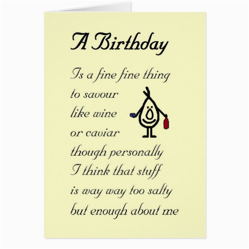 a birthday a funny birthday poem greeting cards 137532351059744487