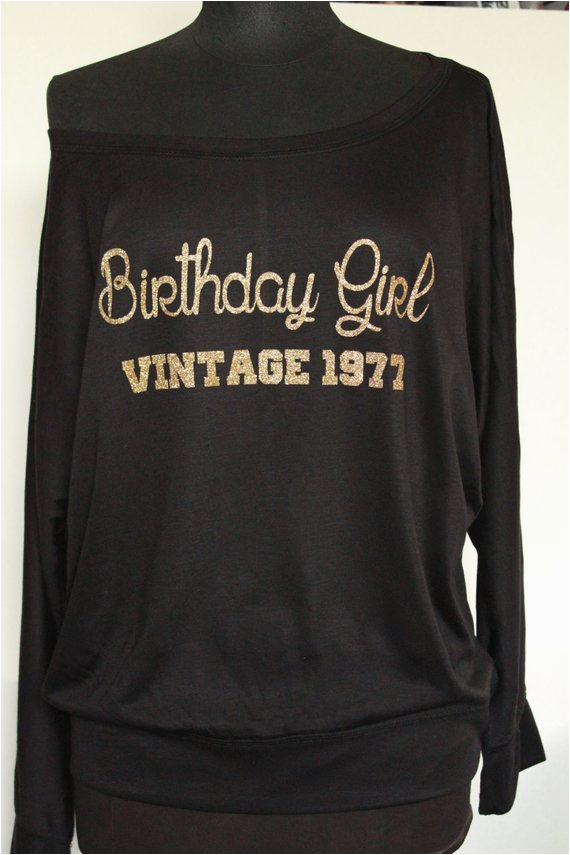 birthday girl vintage1977 shirt top
