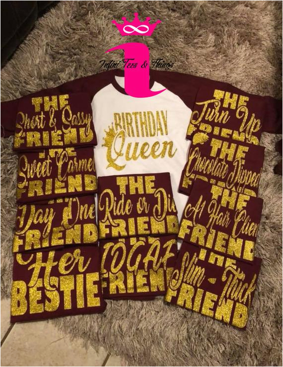 birthday queen friend shirts birthday