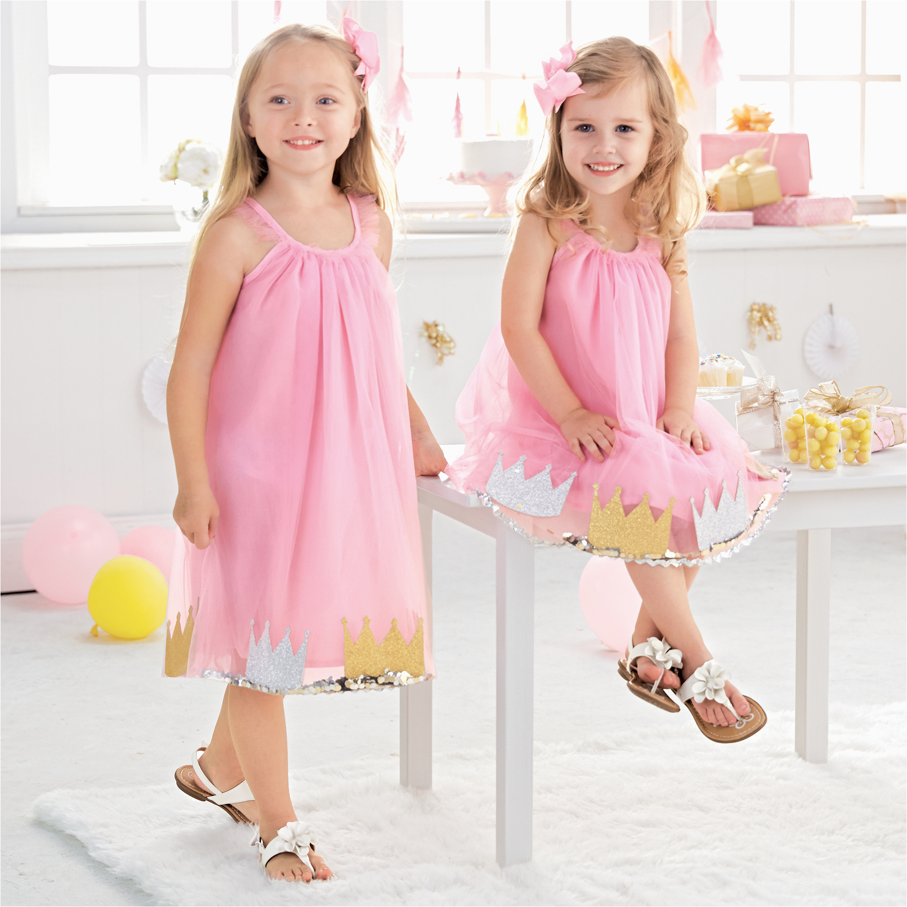 pink princess dress by mud pie